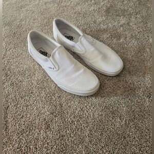Vans Men's Classic White Slip-On Loafers